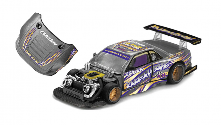Машинка Premium Kaido House x MiNI GT Nissan Silvia S13-R KAIDO DRIFT V1 1:64 KHMG235-CH Grey - Retromagaz, image 1