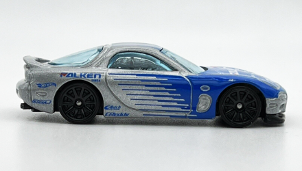 Машинка Базовая Hot Wheels '95 Mazda RX-7 Falken Drift 1:64 HCX62 Silver - Retromagaz, image 3