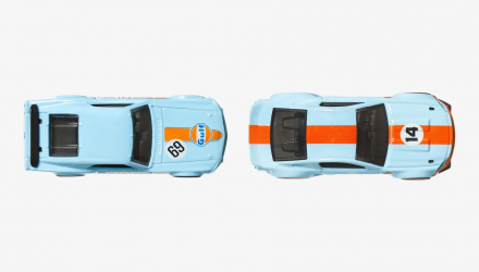 Машинка Premium Hot Wheels 2шт 1969 Ford Mustang Boss 302 / 2014 Custom Mustang Gulf 2-Packs 1:64 HKF58 Blue - Retromagaz, image 5