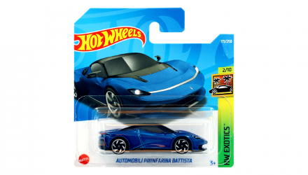 Машинка Базовая Hot Wheels Automobili Pininfarina Battista Exotics 1:64 HCX53 Blue - Retromagaz, image 1