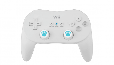 Накладки на Стіки 2шт RMC Cat Paw Nintendo Switch Wii Steam Deck Blue- White - Retromagaz, image 4