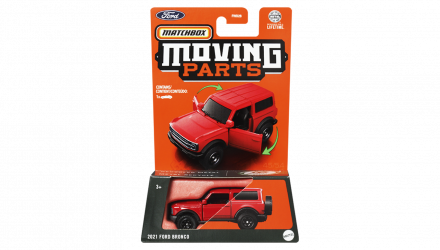 Тематическая Машинка Matchbox 2021 Ford Bronco Moving Parts 1:64 FWD28/HVN05 Red - Retromagaz, image 1