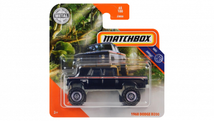 Машинка Велике Місто Matchbox 1968 Dodge D200 Jungle 1:64 GKL77 Black - Retromagaz, image 1