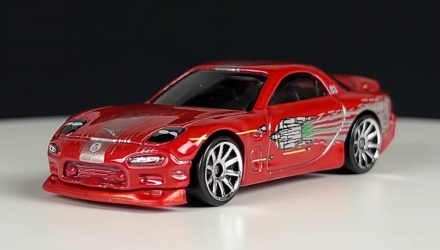 Тематическая Машинка Hot Wheels '95 Mazda RX-7 Fast & Furious 1:64 HNR88/HNT01 Red - Retromagaz, image 2