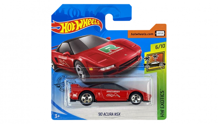 Машинка Базовая Hot Wheels '90 Acura NSX Exotics 1:64 GHC32 Red - Retromagaz, image 1