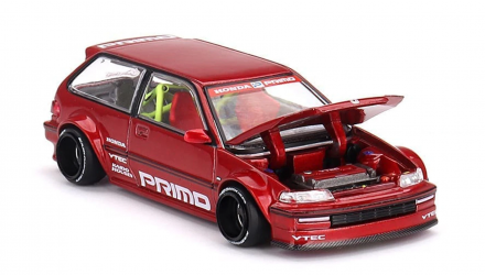 Машинка Premium Kaido House x MiNI GT Honda Civic (EF) Kaido Works V2 1:64 KHMG156 Red - Retromagaz, image 2