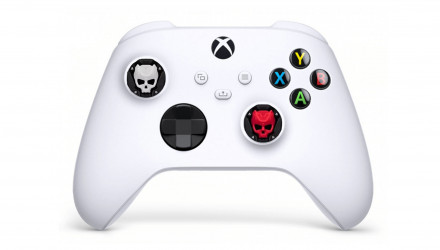 Накладки на Стіки 4шт Geekshare PlayStation 5 4 3 2 1 Xbox Series One 360 Switch 2 Red Black - Retromagaz, image 4