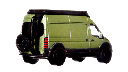 Машинка Premium Hot Wheels Mercedes-Benz Sprinter Deutschland Design 1:64 HCJ96 Green - Retromagaz, image 3