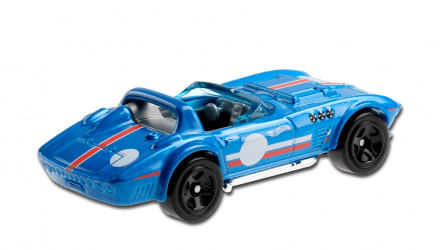 Машинка Базова Hot Wheels Corvette Grand Sport Roadster Race Day GRX92 Blue Новий - Retromagaz, image 3