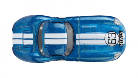Тематическая Машинка Hot Wheels Jaguar Lightweight E-Type British Horsepower 1:64 JBY90 Blue - Retromagaz, image 4