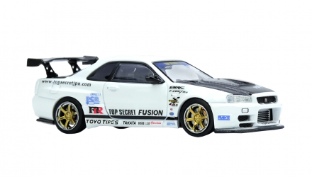 Машинка Premium INNO64 TOP SECRET R34 1:64 IN64-R34TS-WHI White - Retromagaz, image 3