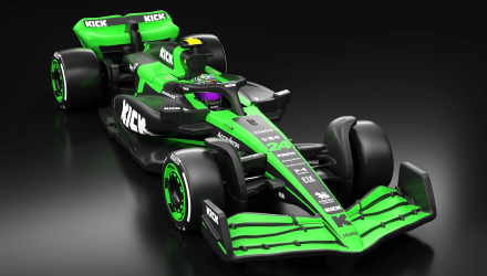 Машинка Premium Hot Wheels KICK Sauber F1 Team (#24) Formula One Collection 1:64 JBM23 Green - Retromagaz, image 1