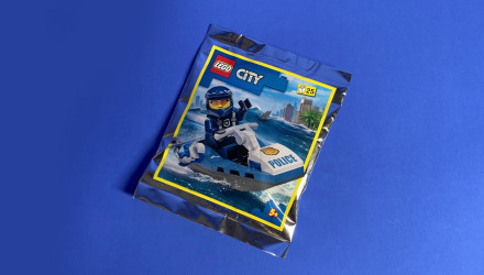 Конструктор Lego Фігурка Policeman with Jet Ski Foil Pack City 952207 cty1475 Новий - Retromagaz, image 2