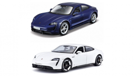 Машинка Bburago Porsche Taycan Turbo S (в асортименті) 1:24 Blue White - Retromagaz, image 1