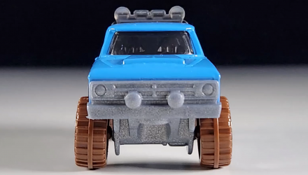 Машинка Базова Hot Wheels '70 Dodge Power Wagon Mud Studs 1:64 HKH76 Light Blue - Retromagaz, image 5