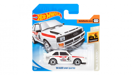 Машинка Базова Hot Wheels '84 Audi Sport Quattro Baja Blazers 1:64 FWG04 White - Retromagaz, image 1