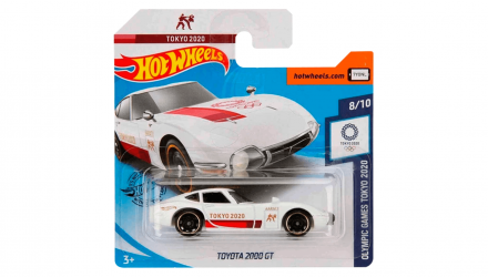 Машинка Базова Hot Wheels Toyota 2000GT Olympic Games Tokyo 2020 1:64 GHF55 White - Retromagaz, image 1