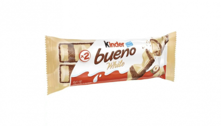 Набор Батончик 15шт Kinder Bueno White 2 Pieces 39g - Retromagaz, image 1