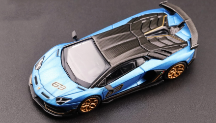 Машинка Premium MINI GT Lamborghini Aventador SVJ 1:64 MGT00784-СH Blue - Retromagaz, image 2