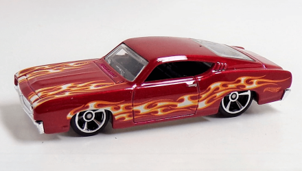 Машинка Базова Hot Wheels '69 Ford Torino Talladega Flames 1:64 FYC39 Red - Retromagaz, image 2