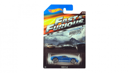 Тематическая Машинка Hot Wheels Ford GT-40 Fast & Furious 1:64 CJL38 Metallic Blue - Retromagaz, image 1