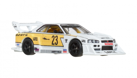 Машинка Premium Hot Wheels LB-ER34 Super Silhouette Nissan Skyline Silhouettes 1:64 JBK59 White - Retromagaz, image 4