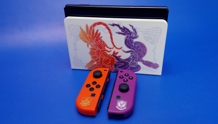 Консоль Nintendo Switch OLED Model HEG-001 Pokemon Scarlet & Violet Limited Edition 64GB Red Purple Новый - Retromagaz, image 6