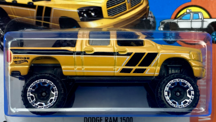 Машинка Базовая Hot Wheels Dodge Ram 1500 Hot Trucks 1:64 DHR50 Yellow - Retromagaz, image 2