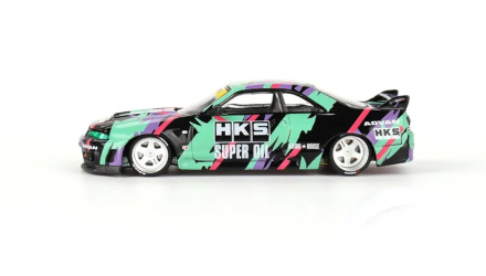 Машинка Premium Kaido House x MiNI GT Nissan Skyline GT-R (R33) HKS V1 1:64 KHMG129 Black - Retromagaz, image 3