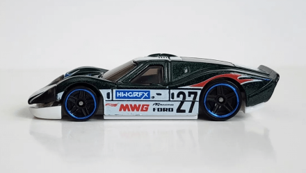 Машинка Базова Hot Wheels '67 Ford GT40 Mk.IV Then and Now 1:64 HTC69 Black - Retromagaz, image 4