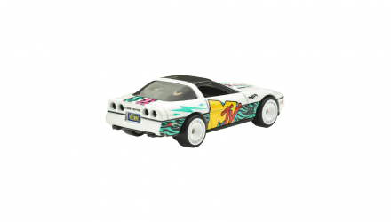 Машинка Premium Hot Wheels Porsche MTV '84 Corvette Pop Culture 1:64 JHW93 White - Retromagaz, image 2