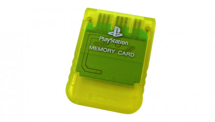 Карта Пам'яті Sony PlayStation 1 SCPH-1020 1MB Lemon Yellow Б/У - Retromagaz, image 1