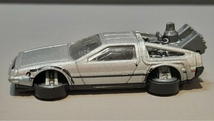 Машинка Базовая Hot Wheels Back to the Future Time Machine - Hover Mode DeLorean DMC-12 City 1:64 DHR29 Silver - Retromagaz, image 2