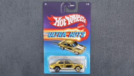 Тематична Машинка Hot Wheels '70 Ford Escort RS1600 Ultra Hots 1:64 JBY60 Gold - Retromagaz, image 1