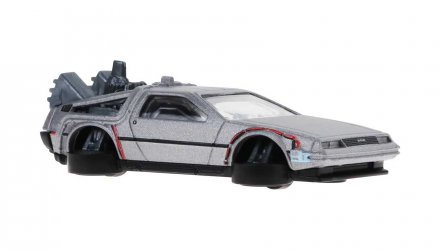 Машинка Базова Hot Wheels DeLorean DMC-12 Back to the Future Time Machine - Hover Mode Screen Time 1:64 HTB33 Silver - Retromagaz, image 5