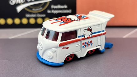 Машинка Базовая Hot Wheels Volkswagen Kool Kombi Hello Kitty Screen Time 1:64 GRX94 White - Retromagaz, image 2