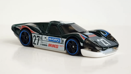 Машинка Базова Hot Wheels '67 Ford GT40 Mk.IV Then and Now 1:64 HTC69 Black - Retromagaz, image 3