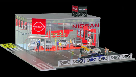 Диорама G-Fans Nismo Dealership 1:64 710036 Black - Retromagaz, image 1