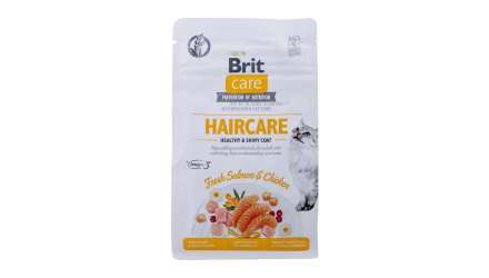 Сухий Корм для Котів Brit Care GF Haircare Healthy & Shiny Coat Курка Лосось 7kg - Retromagaz, image 3