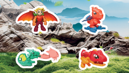 Набір Шоколадне Яйце 24шт Kinder Joy Dragon Adventures Applaydu 20g - Retromagaz, image 2