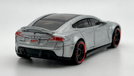 Машинка Базова Hot Wheels Tesla Model S Workshop 1:64 CFH03 Silver - Retromagaz, image 3