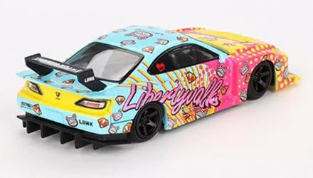 Машинка Premium MINI GT Nissan LB-Super Silhouette S15 SILVIA LBWK KUMA 1:64 MGT00754-СH Yellow - Retromagaz, image 3