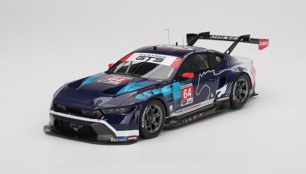 Машинка Premium MINI GT Ford Mustang GT3 #64 Ford Multimatic Motorsports 2024 IMSA Daytona 24 Hrs 1:64 MGT00898 Black - Retromagaz, image 1