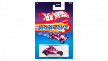 Тематична Машинка Hot Wheels Custom Volkswagen Beetle Ultra Hots 1:64 HDG52/HRX15 Pink - Retromagaz, image 5