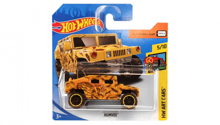 Машинка Базовая Hot Wheels HMMWV Humvee Art Cars 1:64 GHC17 Tan - Retromagaz, image 1