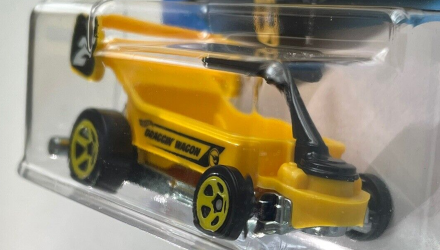 Машинка Базовая Hot Wheels Draggin' Wagon Treasure Hunts Ride-Ons 1:64 HTF21 Yellow - Retromagaz, image 2