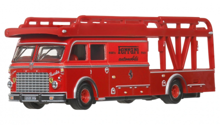 Машинка Premium 2шт Hot Wheels Ferrari 250 GTO та Fiat 642 RN2 Bartoletti Transporter Team Transport 1:64 JBM37 Red - Retromagaz, image 4