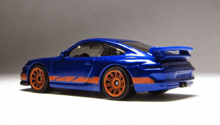 Тематическая Машинка Matchbox Porsche 911 GT3 Germany 1:64 HVV05/HVV35 Blue - Retromagaz, image 2