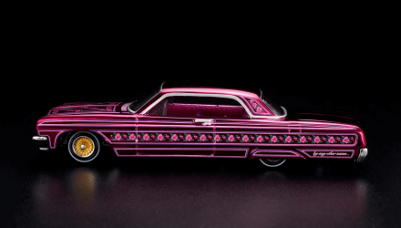 Машинка Premium Hot Wheels '64 Impala Red Line Club RLC 1:64 GLH86 Pink - Retromagaz, image 3