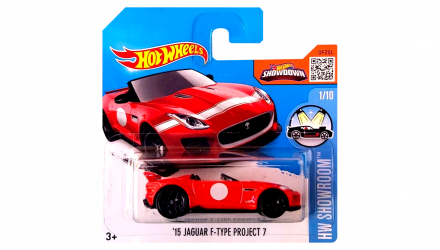 Машинка Базова Hot Wheels '15 Jaguar F-Type Project 7 Showroom 1:64 DHR26 Red - Retromagaz, image 1